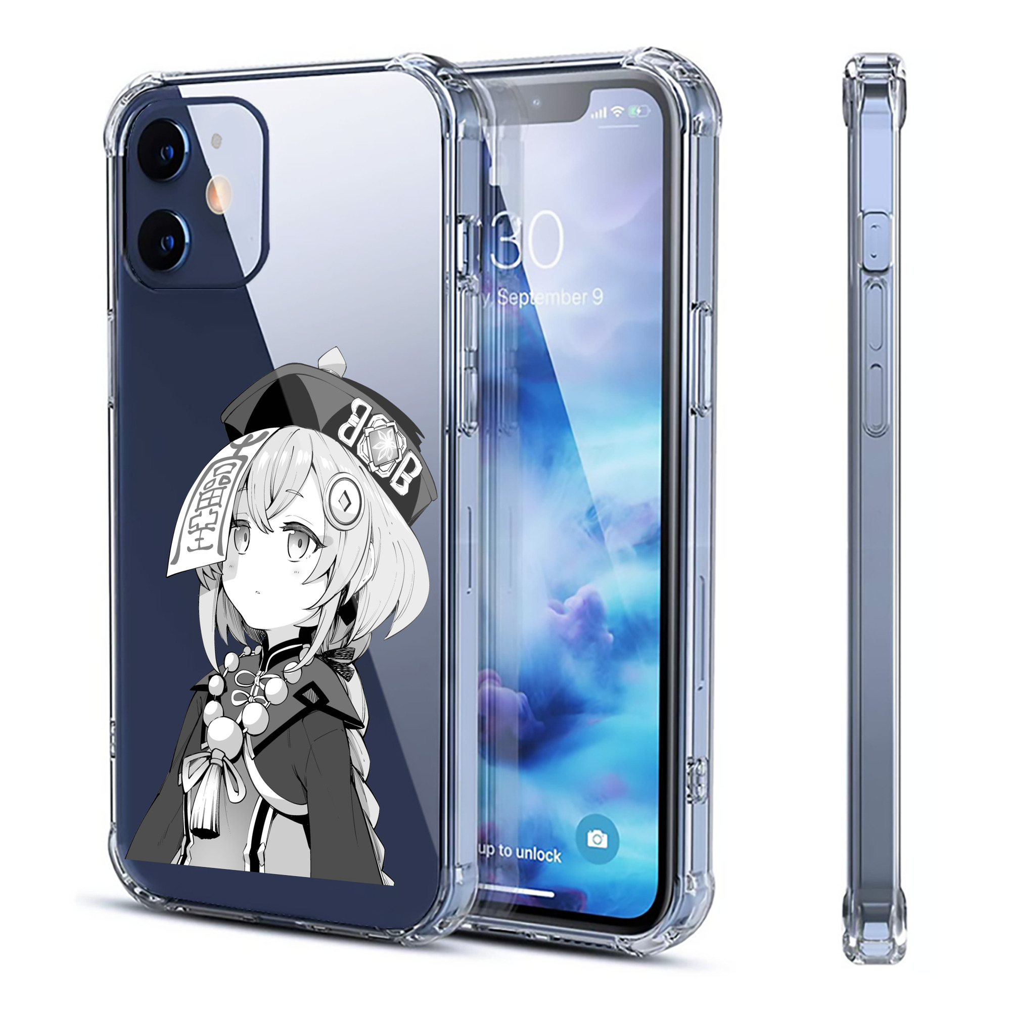 げんし神 七七 なな  genshin Nana 【iPhone 12シリーズ対応】透明スマホケース（クリアソフトケース）
